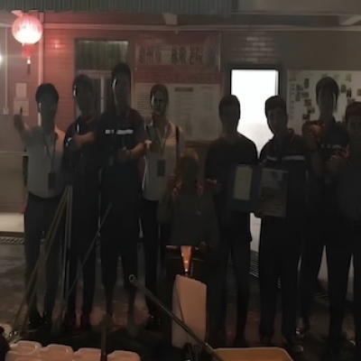 敬老院地面防滑處理：廣東惠州市三棟鎮(zhèn)敬老院