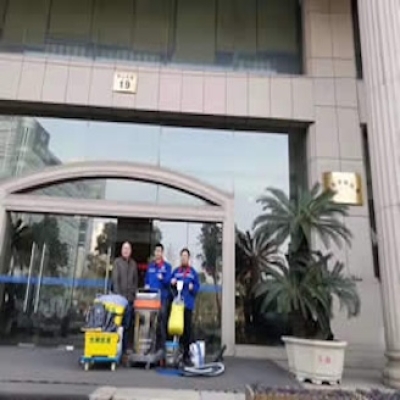 財政局餐廳一期地面防滑施工：浙江寧波市財政局